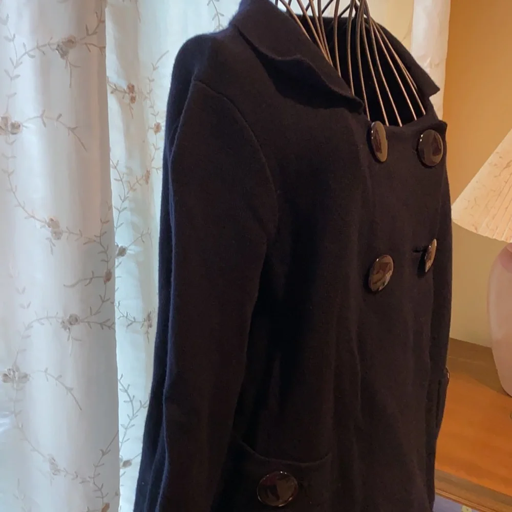 ~J. Crew~ Black Collar Wool Sweater Blazer